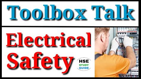 electrical safety tool box|toolbox talks electrical equipment.